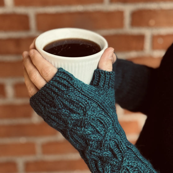 Teal Tales – Wrist warmers
3
