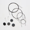 Swivel Thin & Flex Cable - Black - KnitPro
1
