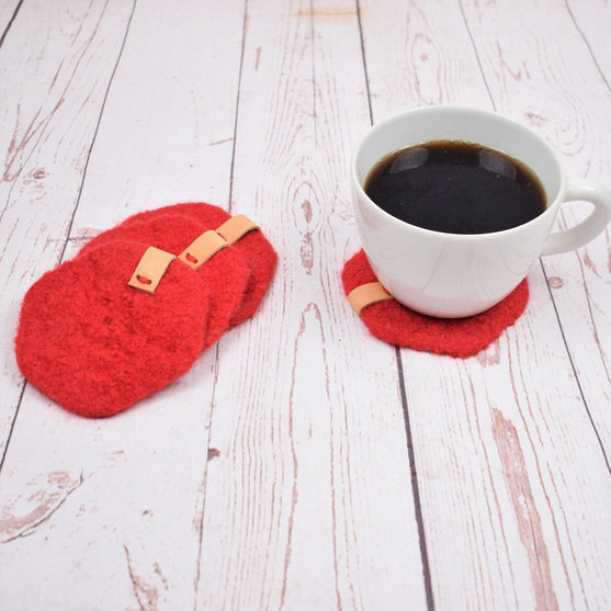 Felted Christmas Coffee Coaster
2