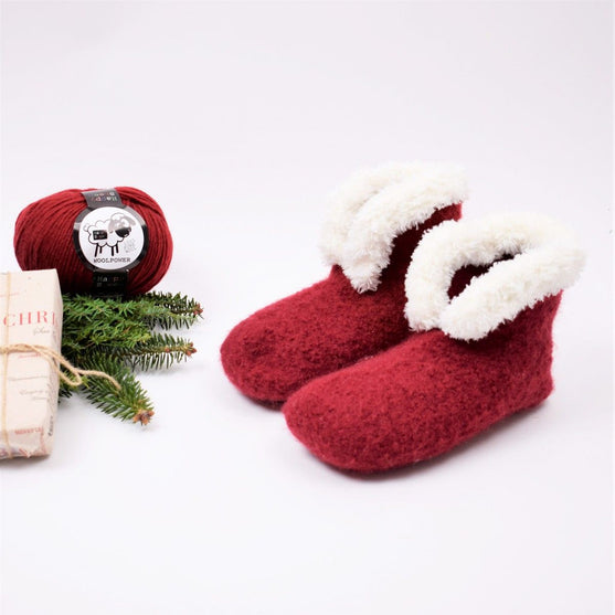 Felted Christmas Slippers - Crocheted
3