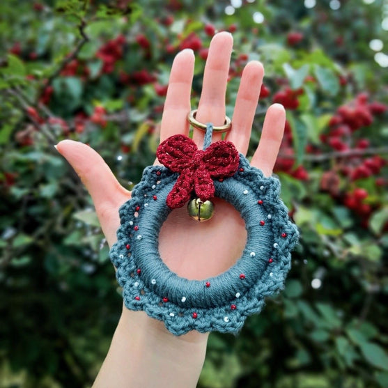 Christmas Wreath - Bag Charm
4
