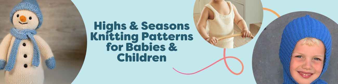 Free seasonal knitting patterns for babies and children—kid sweaters, hats, and festive soft toys in cozy yarns.