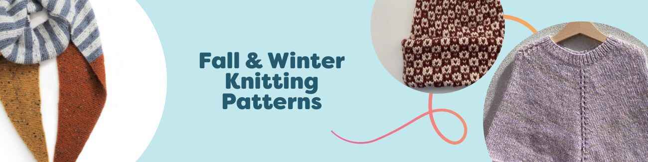 Cozy fall and winter knitting patterns from Hobbii—scarves, beanies, snoods, ponchos, and cardigans in warm yarns for cold-weather making.
