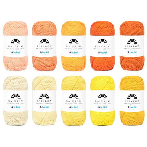 

Rainbow Cotton 8/6 Color Pack - Hobbii
4