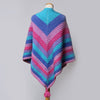

Knitted Shawl with Ridge Pattern
1