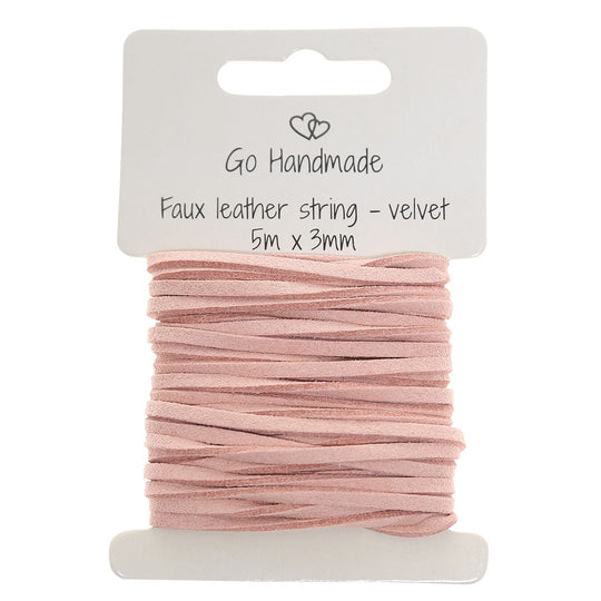 Faux Leather String - Go Handmade