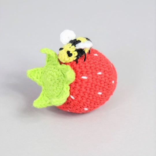 Strawberry with Bee