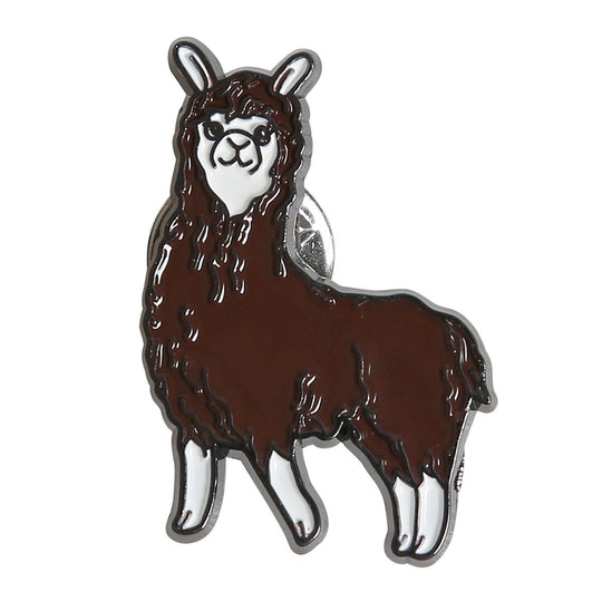Pin – Alpaca – From the front - Go Handmade