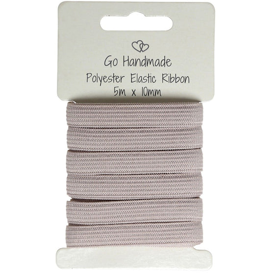 

Elastic Ribbon - 10 mm - Go Handmade
1
