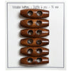 

Boutons en bois allongés - 35 mm - Go Handmade
1