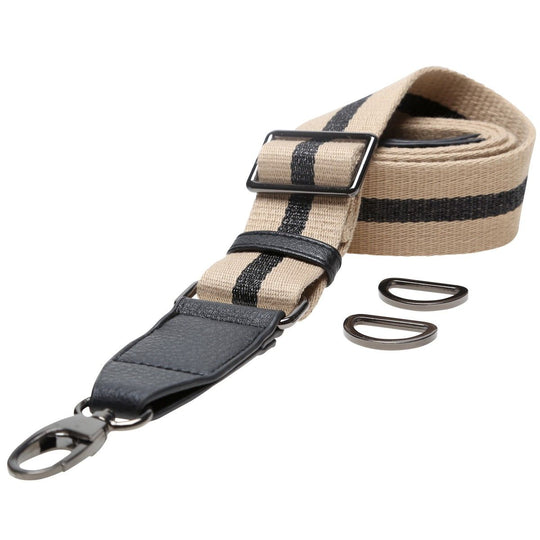 Shoulder Straps for Bags in Cotton - Adjustable 80-125 cm (31.5-49.2 in) x 38 mm (1.5 in) - Go Handmade