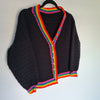 

Rainbow Contrast - Cardigan
2