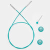 

Câble pivotant Swivel pour aiguilles circulaires interchangeables - Teal - KnitPro
4