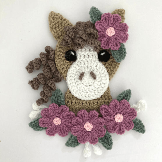 

Floral Horse Head - Applique
1