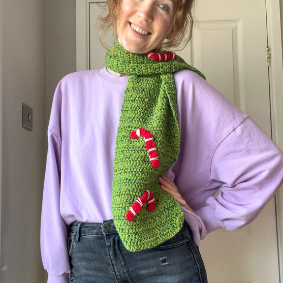 

Candy Canes - Scarf
3