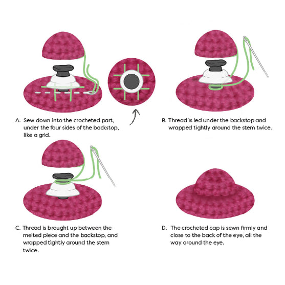 

Yeux de sécurité - 8 mm - Go Handmade
6