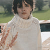 

6183-40 Pull col roulé à manches raglan en crochet
3
