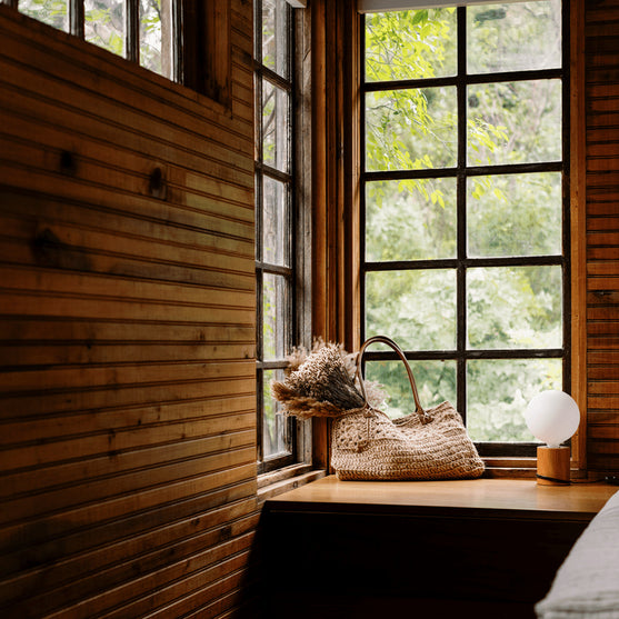 

Rose Window - Jute Tote Bag
4