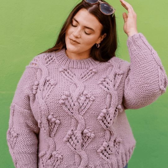 Apotheosis - Cable and Bobble Pullover