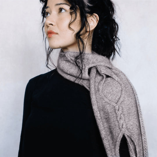 Isley - Écharpe à Torsades Ajourés