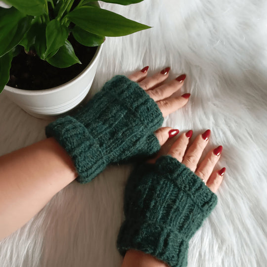 Forest Mittens - Fingerless Gloves