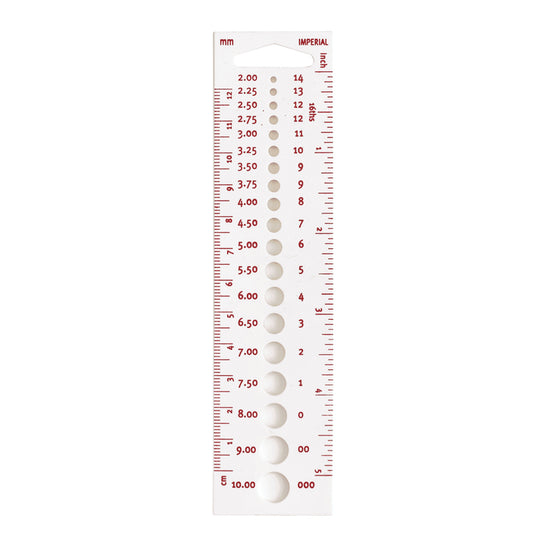 Knitting Gauge - 2-10 mm - Pony