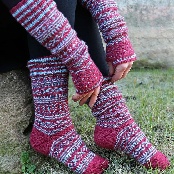

Mitaines en jacquard
2