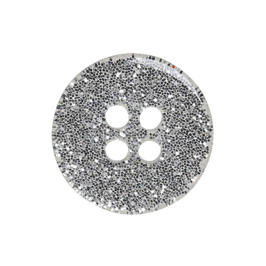 Boutons Glitter - Argent - Plusieurs Tailles - Go Handmade