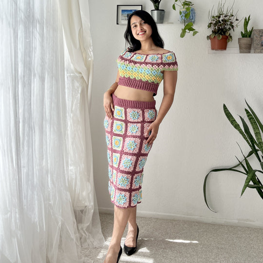 SuperBloom Set - Blouse &amp; Skirt