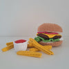 

Hamburger et frites
2
