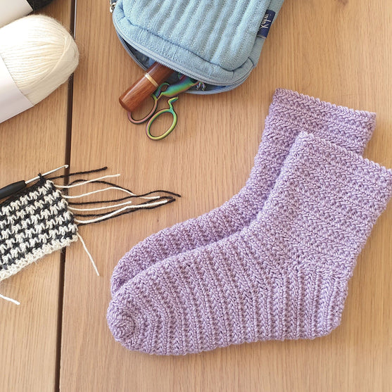 

Linda’s Herringbone Socks - Child Socks
3