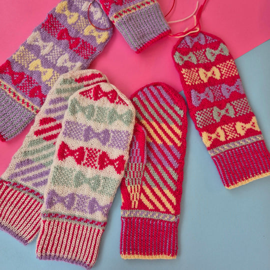 Bow Pop Mittens - Moufles