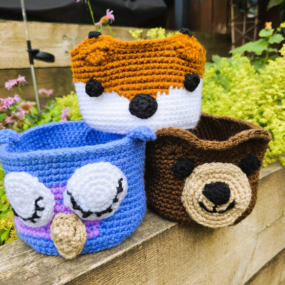 

Trio of Woodland - Animal Baskets
1