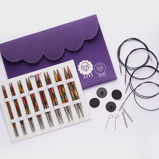 Jeu d'aiguilles circulaires interchangeables Symfonie Deluxe - KnitPro