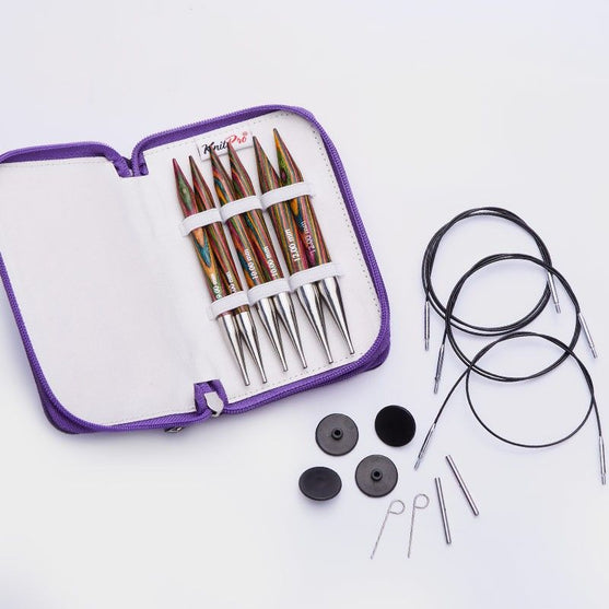 

Jeu d'aiguilles circulaires interchangeables Symfonie Chunky - KnitPro
1