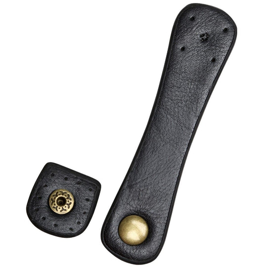 Sangle et attache avec bouton-pression en cuir PU 11 x 2 cm - Go Handmade