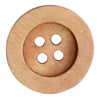 

Wooden Buttons - Round Groove - Bright - Go Handmade
4