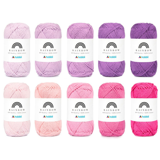 

Rainbow Cotton 8/6 Color Pack - Hobbii
11
