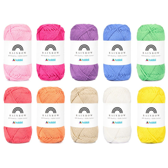 

Rainbow Cotton 8/6 Color Pack - Hobbii
9