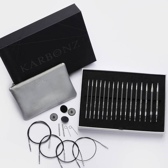 Set d'aiguilles circulaires interchangeables Karbonz - KnitPro