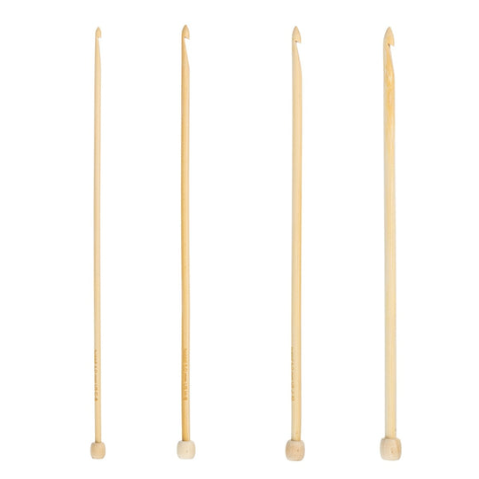 Bamboo Tunisian Crochet Hook Set - 25 cm (9.8 in) - Hobbii