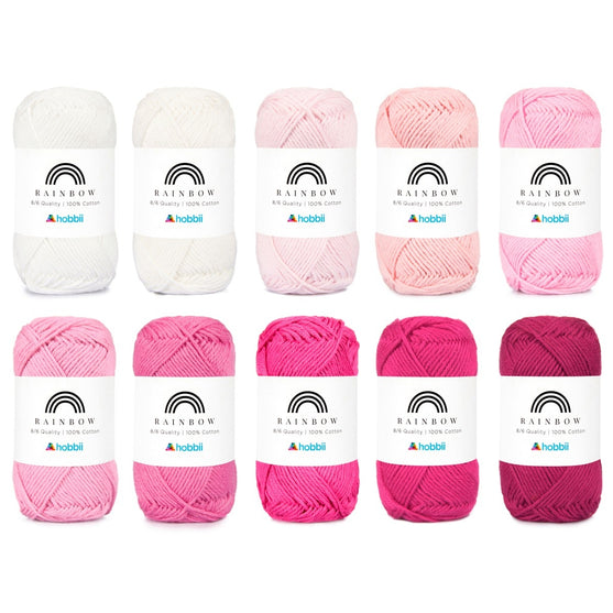 

Rainbow Cotton 8/6 Color Pack - Hobbii
16