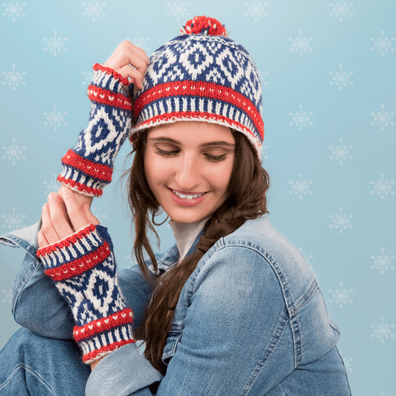 

Norwegian Hat and Wrist Warmers
1