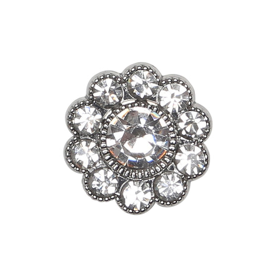 

Bling Buttons - Large Stones - Silver - 4 pcs. - Go Handmade
9