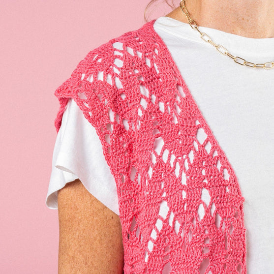 

Leaf Me On - Gilet - Pink Collection
7