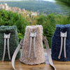 

Bag Drawstring - Black/Silver - Go Handmade
3