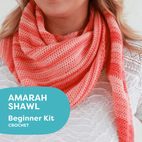 Beginner Crochet Kit  - Amarah Shawl