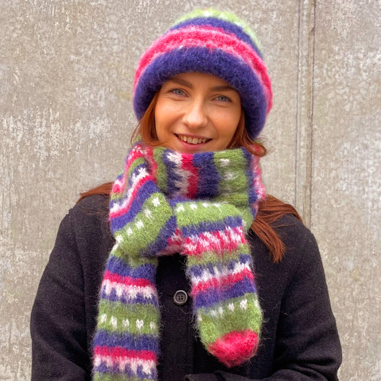 

Merry Me - Brushed hat and scarf
1