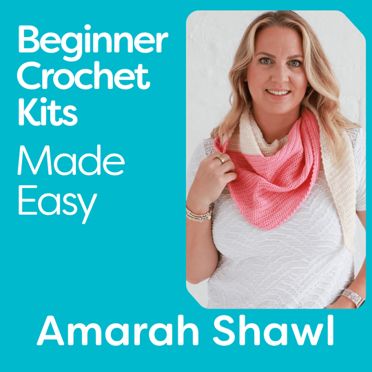 Beginner Crochet Kit  - Amarah Shawl