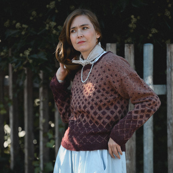 

Maggie Rustic - Sweater with colorwork
9